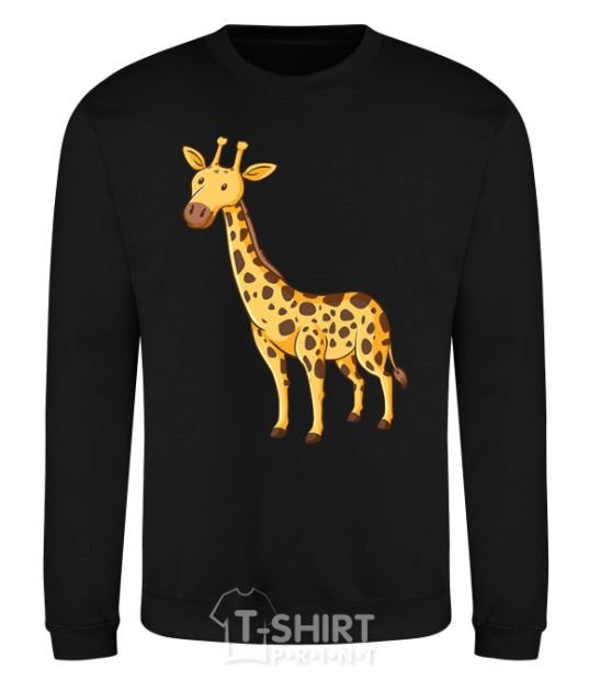 Sweatshirt Standing giraffe black фото