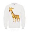 Sweatshirt Standing giraffe White фото