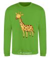 Sweatshirt Standing giraffe orchid-green фото