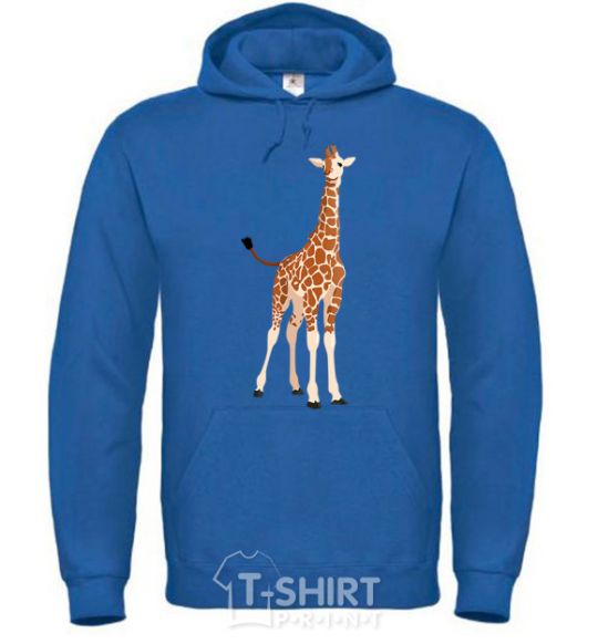 Men`s hoodie Just a giraffe royal фото