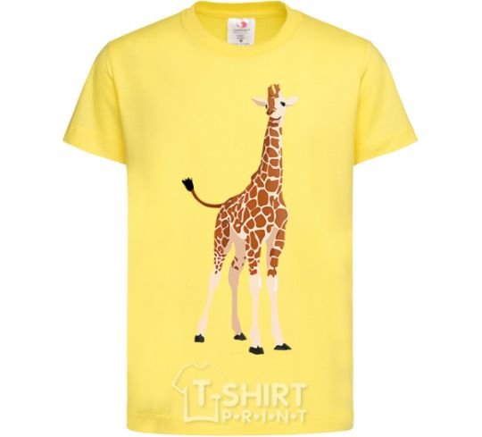 Детская футболка Просто жираф Лимонный фото