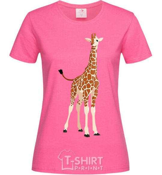 Women's T-shirt Just a giraffe heliconia фото