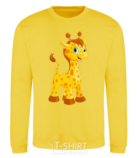 Sweatshirt Baby giraffe yellow фото