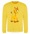 Sweatshirt Baby giraffe yellow фото