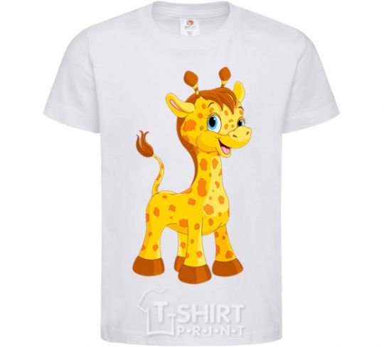 Kids T-shirt Baby giraffe White фото