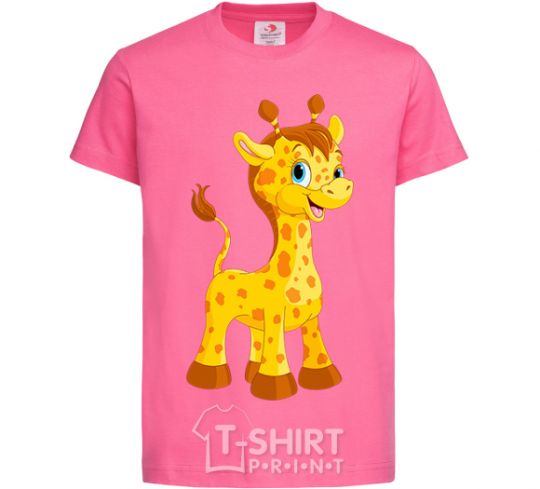 Kids T-shirt Baby giraffe heliconia фото