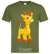 Men's T-Shirt Baby giraffe millennial-khaki фото