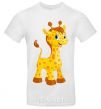 Men's T-Shirt Baby giraffe White фото