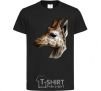 Kids T-shirt Giraffe in pencil black фото