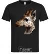 Men's T-Shirt Giraffe in pencil black фото