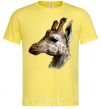 Men's T-Shirt Giraffe in pencil cornsilk фото