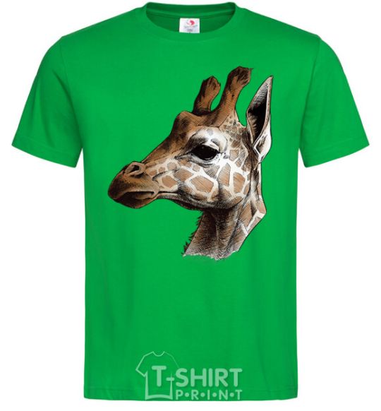 Men's T-Shirt Giraffe in pencil kelly-green фото