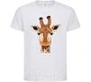 Kids T-shirt Giraffe art White фото