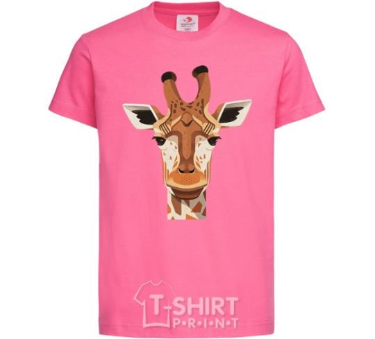 Kids T-shirt Giraffe art heliconia фото