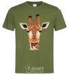 Men's T-Shirt Giraffe art millennial-khaki фото