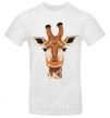 Men's T-Shirt Giraffe art White фото