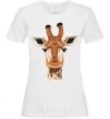 Women's T-shirt Giraffe art White фото