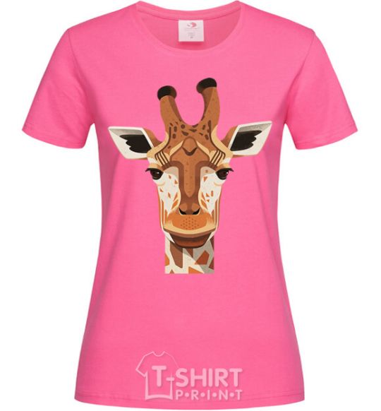 Women's T-shirt Giraffe art heliconia фото