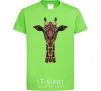 Kids T-shirt Giraffe in drawings orchid-green фото