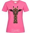 Women's T-shirt Giraffe in drawings heliconia фото