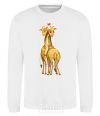 Sweatshirt Giraffes hugging White фото