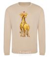 Sweatshirt Giraffes hugging sand фото