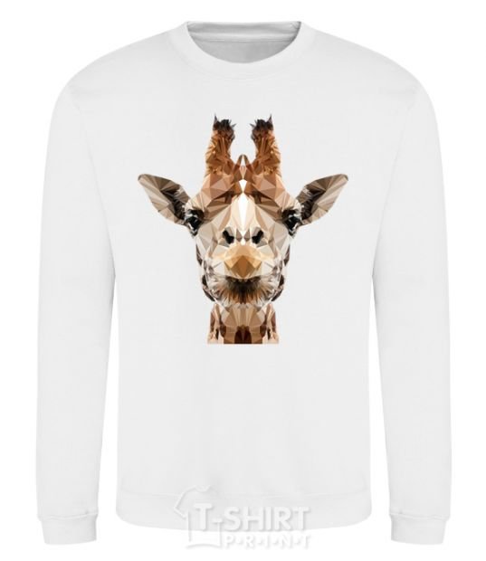 Sweatshirt Crystal giraffe White фото