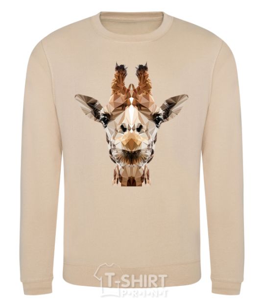 Sweatshirt Crystal giraffe sand фото