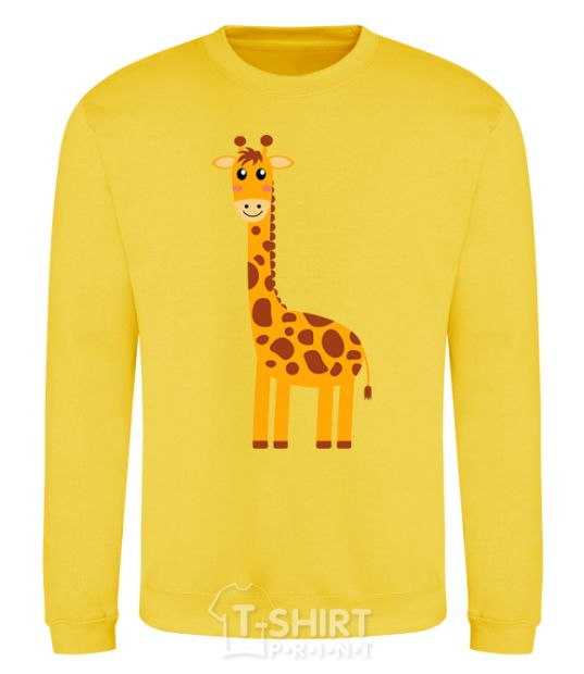 Sweatshirt Baby giraffe V.1 yellow фото