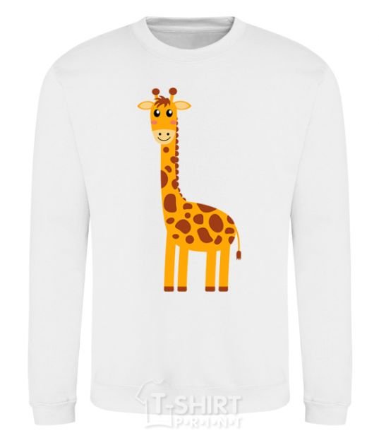 Sweatshirt Baby giraffe V.1 White фото