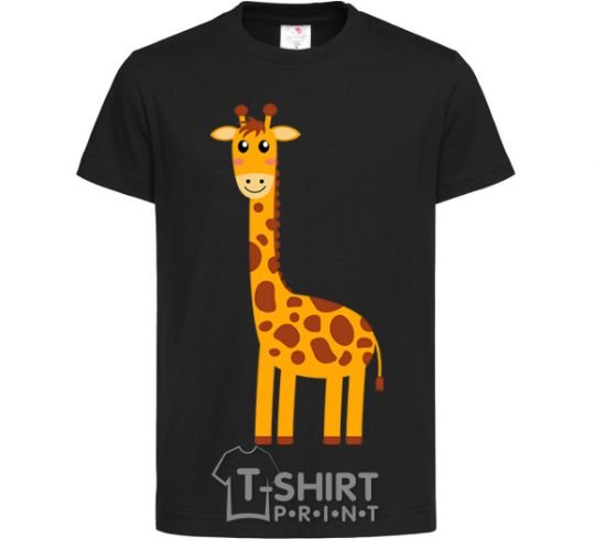 Детская футболка Жираф малыш V.1 Черный фото