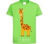 Детская футболка Жираф малыш V.1 Лаймовый фото