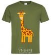 Men's T-Shirt Baby giraffe V.1 millennial-khaki фото