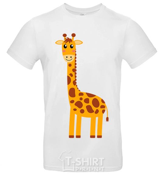 Men's T-Shirt Baby giraffe V.1 White фото