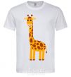 Мужская футболка Жираф малыш V.1 Белый фото