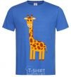 Men's T-Shirt Baby giraffe V.1 royal-blue фото