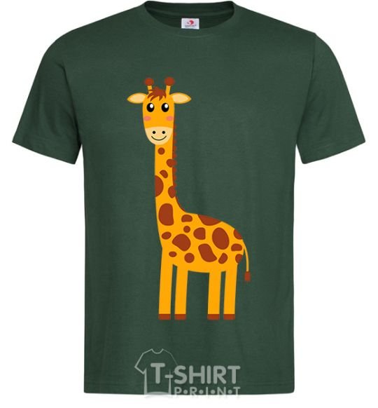 Men's T-Shirt Baby giraffe V.1 bottle-green фото