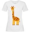 Women's T-shirt Baby giraffe V.1 White фото