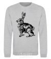 Sweatshirt Hare in pencil sport-grey фото