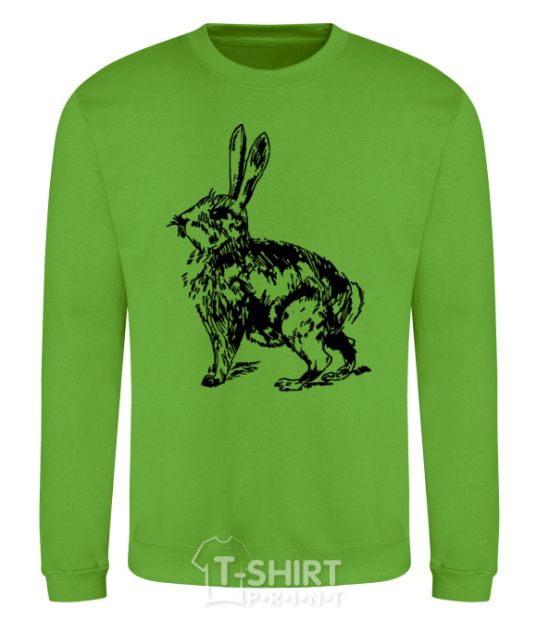 Sweatshirt Hare in pencil orchid-green фото