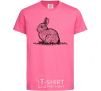 Kids T-shirt Rabbit strokes heliconia фото