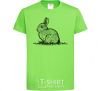 Kids T-shirt Rabbit strokes orchid-green фото