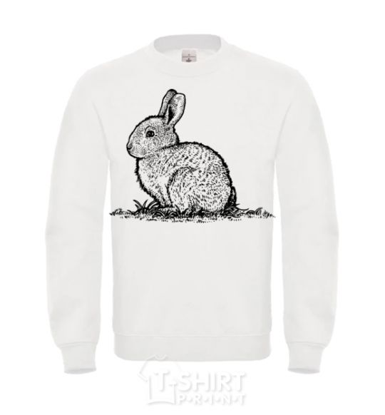 Sweatshirt Rabbit strokes White фото