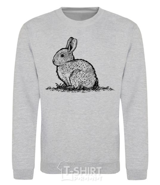 Sweatshirt Rabbit strokes sport-grey фото