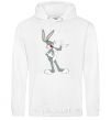 Men`s hoodie Bucks Bunny White фото