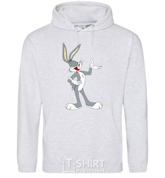 Men`s hoodie Bucks Bunny sport-grey фото