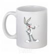 Ceramic mug Bucks Bunny White фото