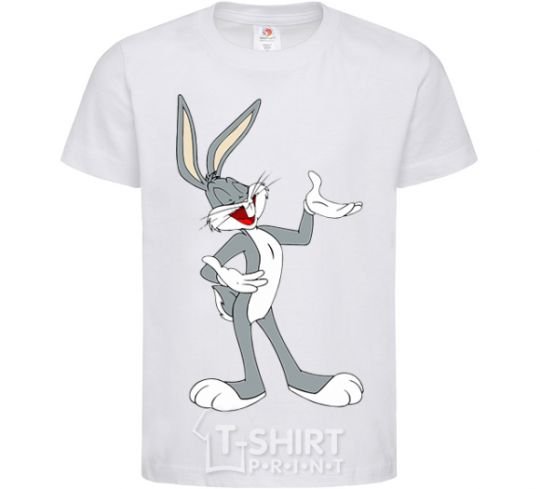 Kids T-shirt Bucks Bunny White фото