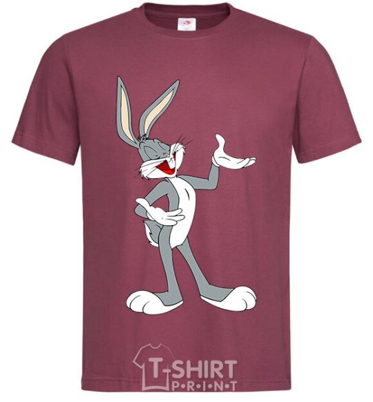 Men's T-Shirt Bucks Bunny burgundy фото