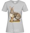 Women's T-shirt Brush rabbit grey фото